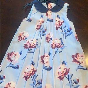 Janie/Jack accordion pleat Peter Pan collar dress